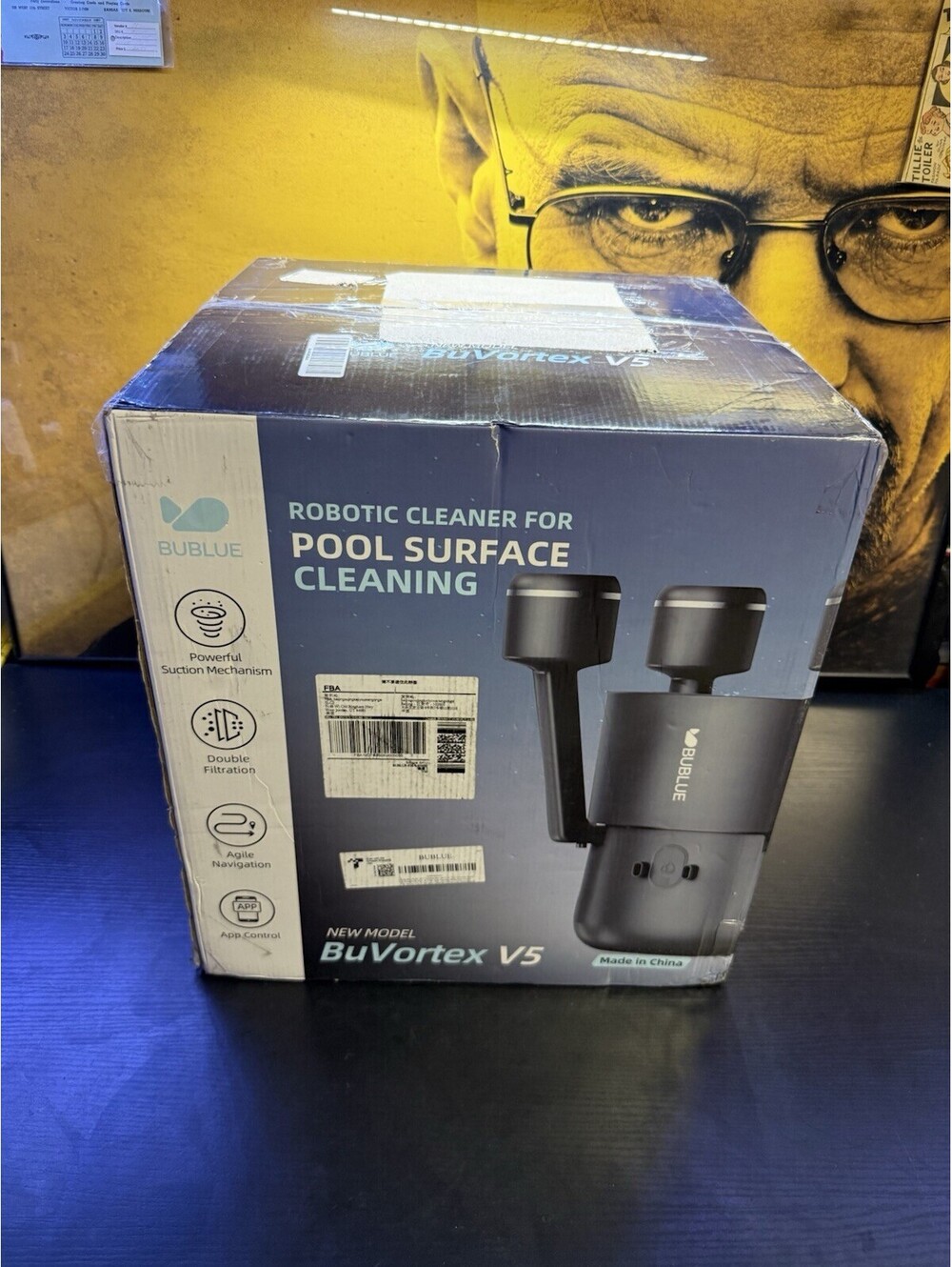 BUBLUE BuVortex V5 Robotic Pool Surface Skimmer Cleaner App Control w/ Box